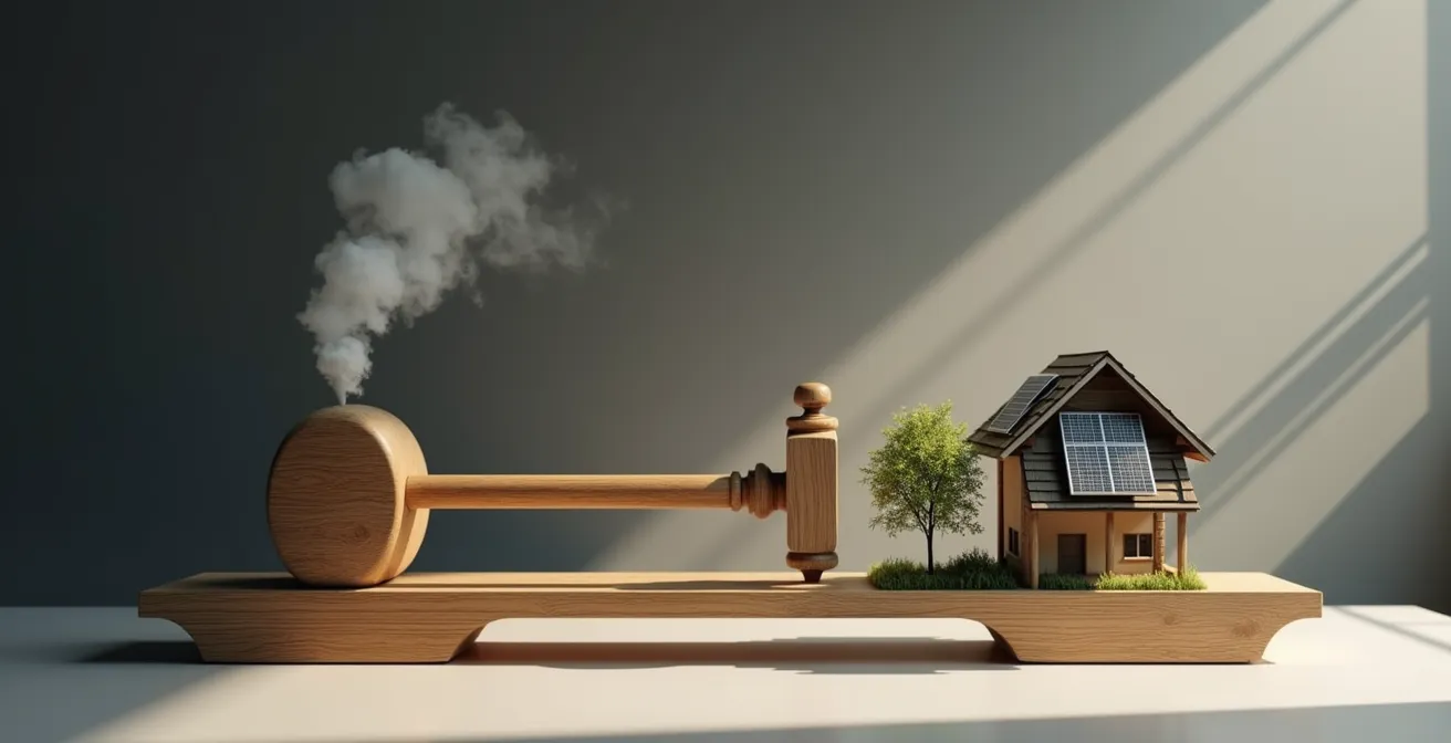 Visualisierung der CO2-Einsparpotenziale verschiedener Maßnahmen im Haushalt