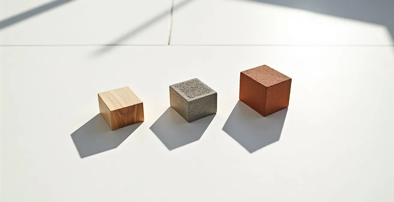 Vergleich der CO2-Bilanz verschiedener ökologischer Baumaterialien