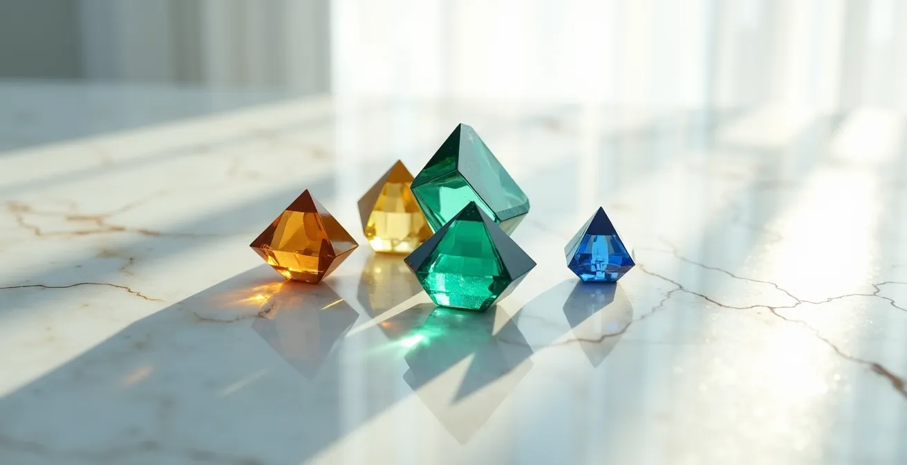 Abstrakte Darstellung automatisierter Geldanlage mit dynamischen Elementen, die Diversifikation und Wachstum symbolisieren