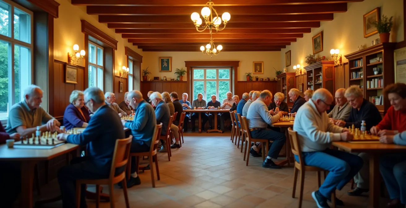 Vielfältige Vereinsaktivitäten in einem deutschen Vereinsheim